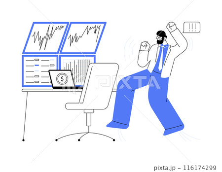 Big profit abstract concept vector illustration. 116174299