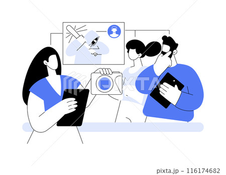 Private detective report abstract concept vector illustration. Private detective report abstract concept vector illustration. 116174682