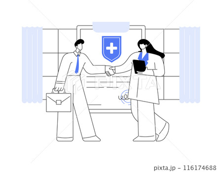 Health insurance for business owners abstract concept vector illustration. 116174688