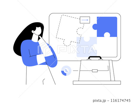 Project initiation and planning abstract concept vector illustration. 116174745