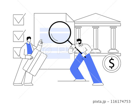 Assessment of borrower abstract concept vector illustration. 116174753