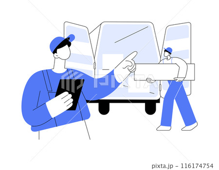 Making inventory abstract concept vector illustration. 116174754