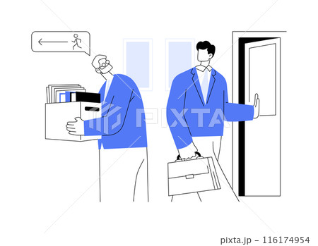 Age discrimination at a workplace abstract concept vector illustration. 116174954