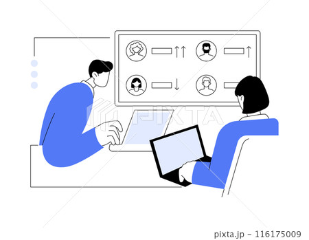 Sales leaderboard abstract concept vector illustration. 116175009