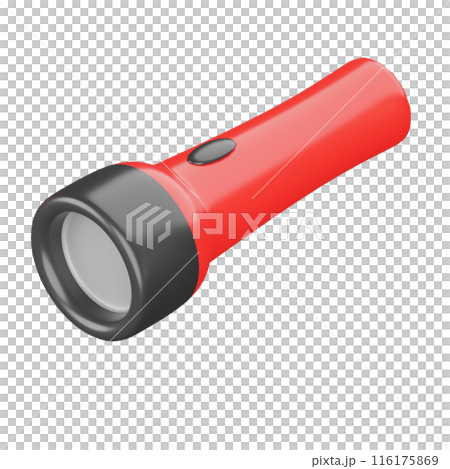 手電筒的 3D 插圖 116175869