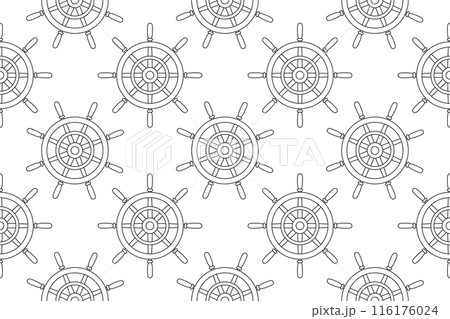 Nautical Ship Wheel Pattern Coloring Page Nautical Ship Wheel Pattern Coloring Page 116176024