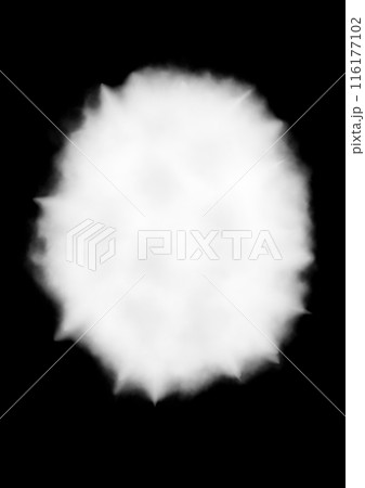 爆発したような白い煙 116177102