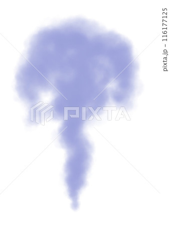下から上へ昇っていく青紫色の煙 116177125