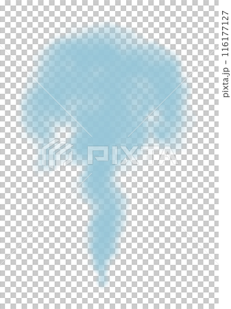 深藍色的煙霧從底部升到頂部 深藍色的煙霧從底部升到頂部 116177127