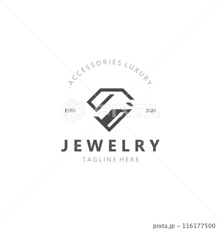 Jewelry Logo Template Design, diamond shop, accessories fashion Design elegant Jewelry Logo Template Design, diamond shop, accessories fashion Design elegant 116177500
