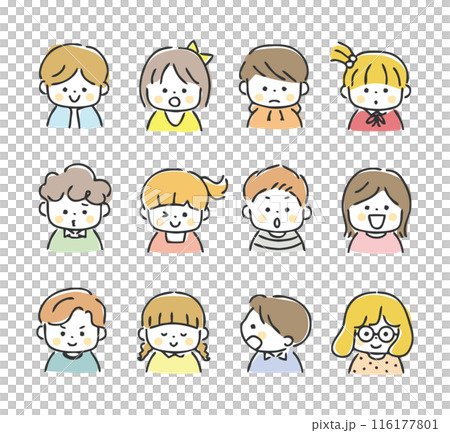 様々な子供のイラスト 116177801