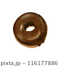 チョコレートドーナツ【手描き水彩画】 116177886