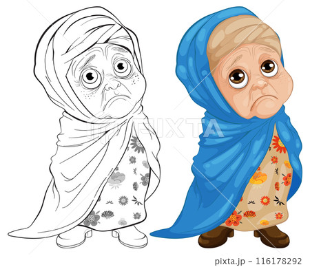Elderly Woman in Traditional Clothing Elderly Woman in Traditional Clothing 116178292