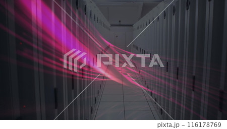 Image of moving shapes over server room Image of moving shapes over server room 116178769