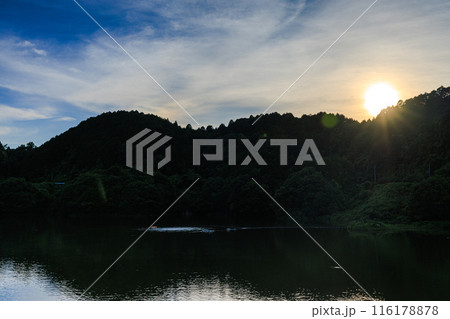 2024年夏布目ダムの夕景 日没からゴールデンアワーまで① 2024年夏布目ダムの夕景 日没からゴールデンアワーまで① 116178878