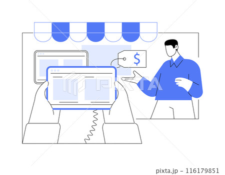 Testing device isolated cartoon vector illustrations. Testing device isolated cartoon vector illustrations. 116179851