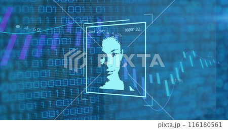 Image of digital interface over data processing Image of digital interface over data processing 116180561