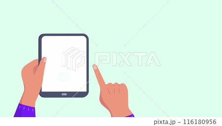 Image of travel icons over hands using tablet Image of travel icons over hands using tablet 116180956