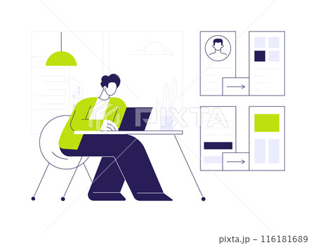Experience maps abstract concept vector illustration. 116181689