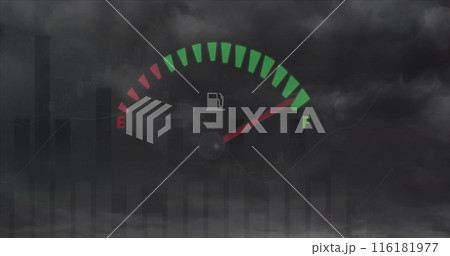 Image of fuel gauge data processing and statistics 116181977