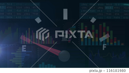 Image of fuel gauge data processing and statistics 116181980