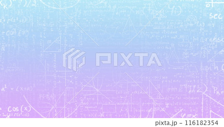 Image of mathematical equations and formulas...のイラスト素材 [116182354] - PIXTA