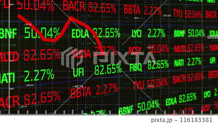 Image of data processing over black background Image of data processing over black background 116183381