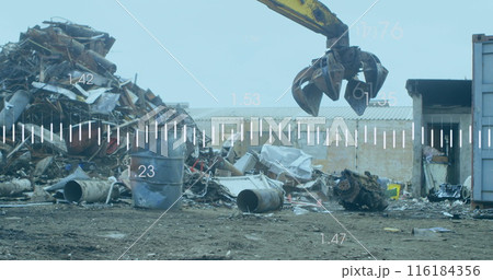 Image of data processing over rubbish dump 116184356
