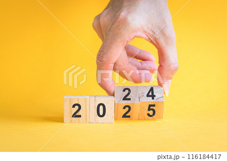 From 2024 to 2025. New year. 116184417