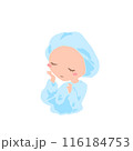 お肌のお手入れをする女性 116184753