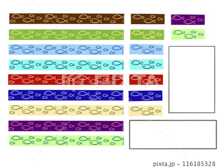 マスキングテープセット魚柄② マスキングテープセット魚柄② 116185328