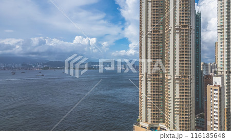 July 1 2024 a Kennedy Town Neighborhood in Hong Kong 116185648