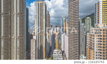 July 1 2024 a Kennedy Town Neighborhood in Hong Kong 116185743