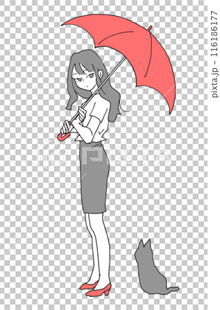 02 Woman with an Umbrella 116186177
