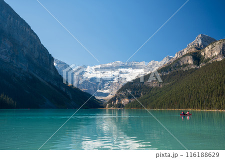 Fall in Lake Louise. Banff National Park Landscape Photography. Canadian Rockies Autumn Scenery. Alberta, Canada. 116188629