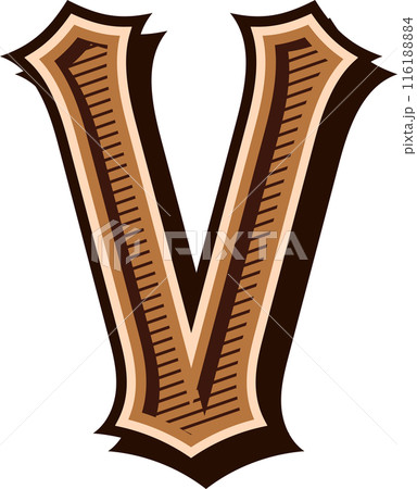alphabet western letters vintage engrave design alphabet western letters vintage engrave design 116188884
