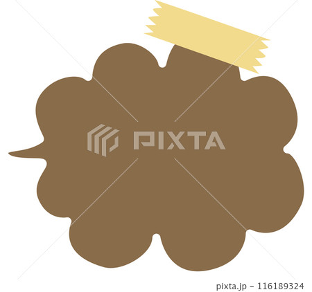 Colorful brown color speech bubble balloon, icon sticker memo keyword planner text box banner, flat png isolated transparent element design Colorful brown color speech bubble balloon, icon sticker memo keyword planner text box banner, flat png isolated transparent element design 116189324