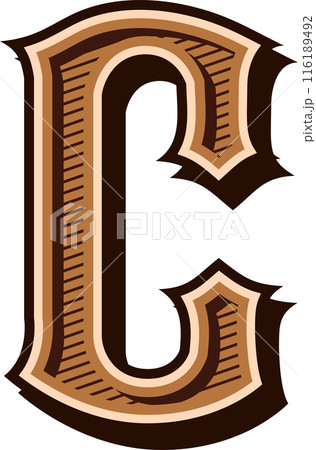 alphabet western letters vintage engrave design alphabet western letters vintage engrave design 116189492