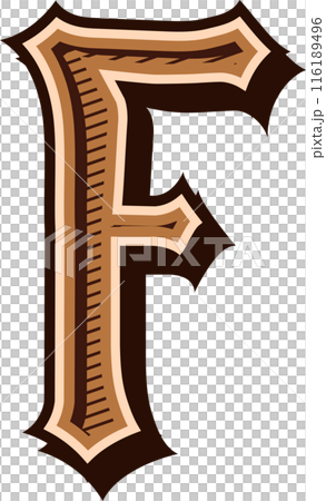 alphabet western letters vintage engrave design 116189496