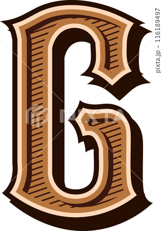 alphabet western letters vintage engrave design alphabet western letters vintage engrave design 116189497
