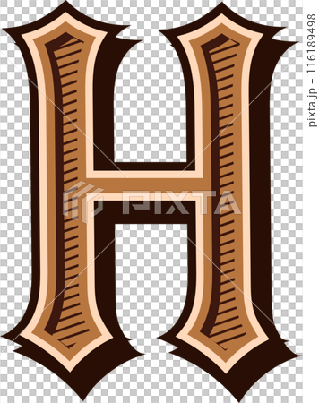 alphabet western letters vintage engrave design 116189498