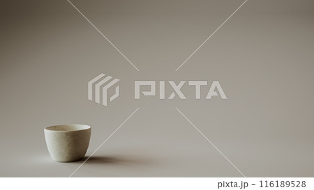 Minimalistic Ceramic Cup 3D Rendering 116189528