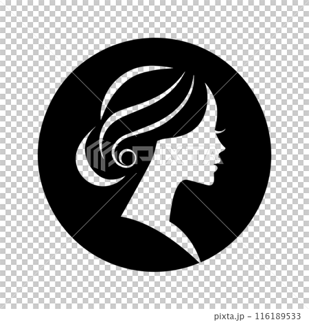 Illustration of a beautiful woman's profile Illustration of a beautiful woman's profile 116189533