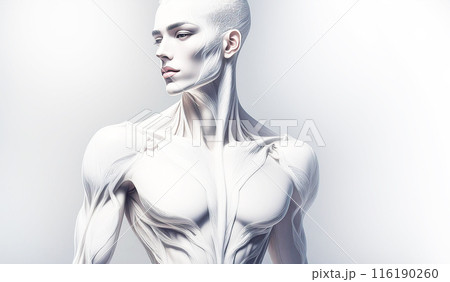 近代的な男性の身体 116190260