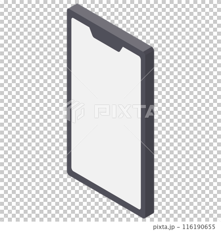 Smartphone illustration. Isometric icon. No main lines. 116190655