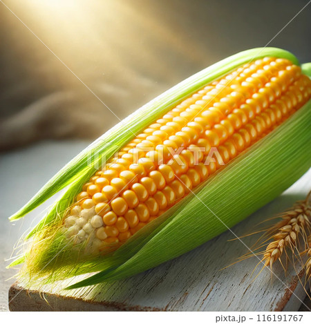 新鮮なトウモロコシ 116191767