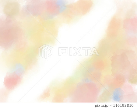 カラフルな水彩のテクスチャ背景イラスト 116192810