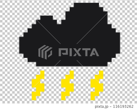 雲和閃電的插圖 116193262