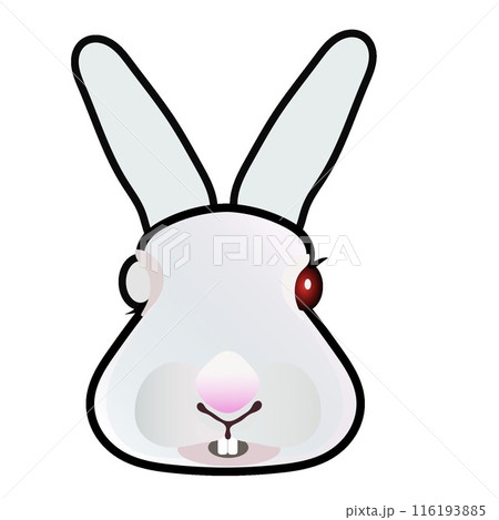 ウサギの顔のイラスト 116193885