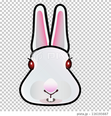ウサギの顔のイラスト 116193887